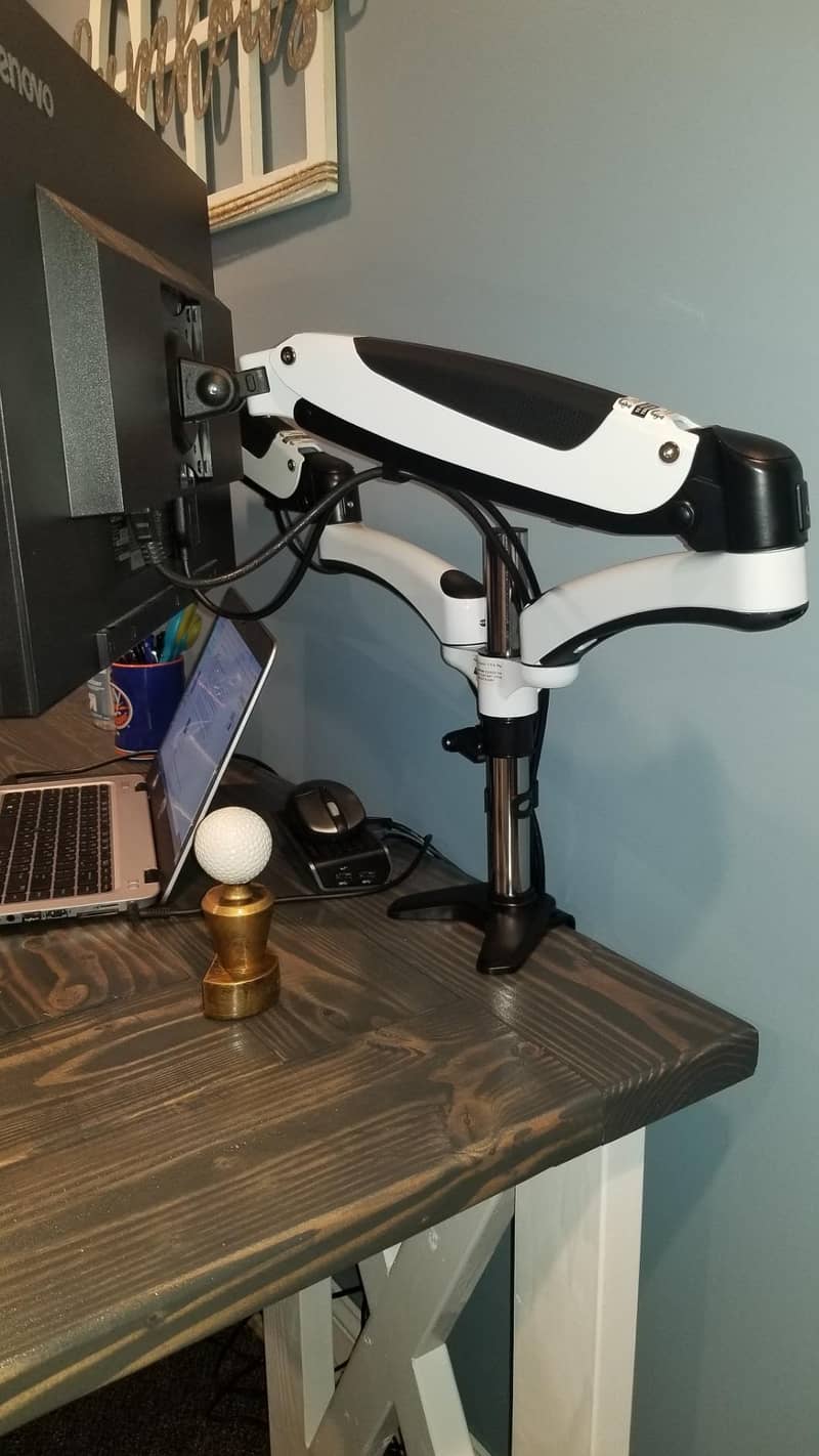 Dual Monitor arm mount stand imported for screen (24 27 32 inch) 3