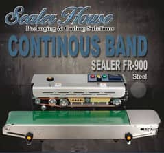 Continuous Band Sealer Machine | Plastic bag, pouch sealing packing