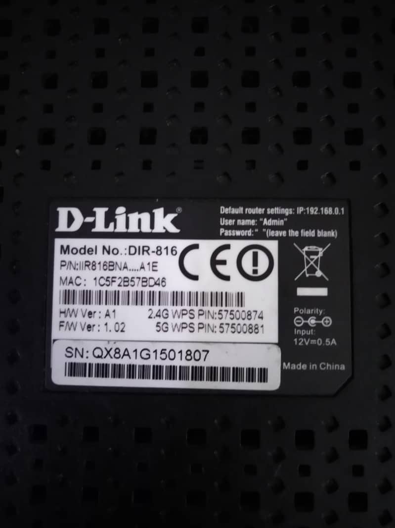 D Link Dual Band Router 4G & 5G 3