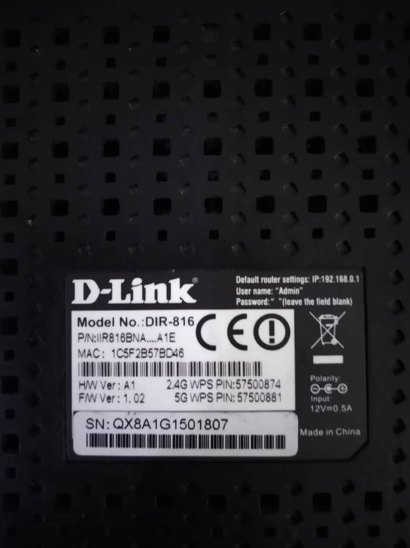 D Link Dual Band Router 4G & 5G 4