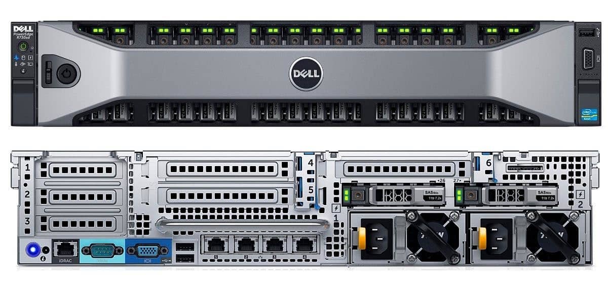 Dell PowerEdge R730xd LFF SFF Rackmount 24 Cores to 44 Cores Server 11