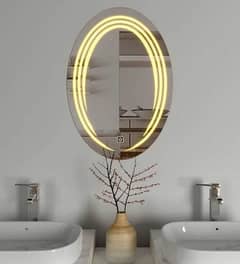 fancy wall decorative led lights mirror (18 x 24) inches