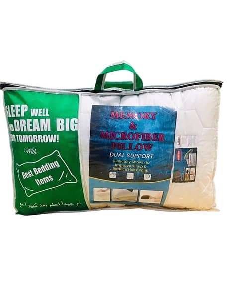 Memory Microfibre Holow Pillow with Zipper Bag Packing High-Quality 3
