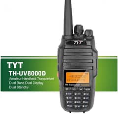 TYT TH-UV8000D 10W Walkie Talkie UHF & VHF long range wireless set 1pc 0