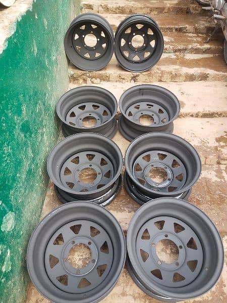 steel deep rims For car And jeep available CoD All of Paw 3
