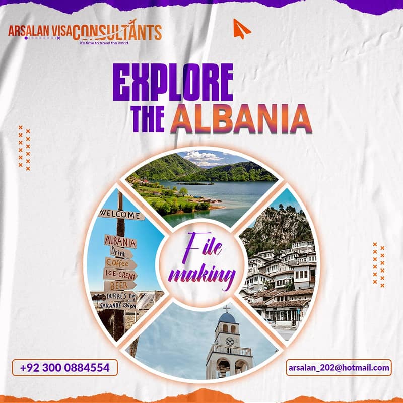 Albania Visa Arsalan VISA Consultants promising you to give you Best 0