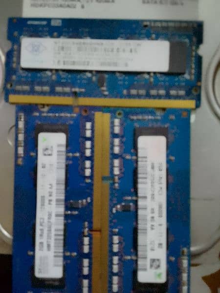 1TB hard disk+ 3 2Gb laptop Ram DDR 3 2