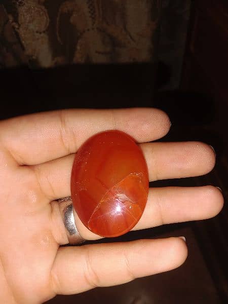 Sulaimani aqeeq ring and yamni aqeeq stone for sale 4