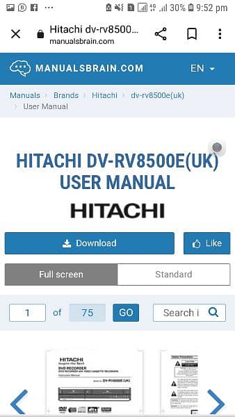 Hitachi Combo Drive VCR+DVD new 4