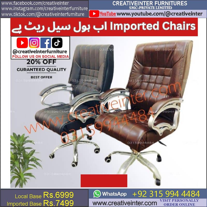 Office High Back Revolving Chair Mesh Chair Ergonomic Furniture Table 19
