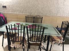 DINING TABLE WITH 8 CHAIRS