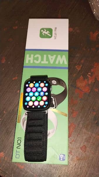 Wear pro Smart watch full box with 2 charger with 2 straps 2