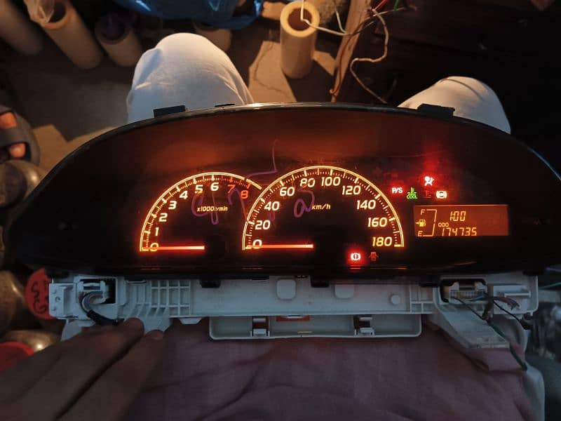 Toyota Vitz RPM SpeedoMeter - Original Vitz 2005-2010 RPM Meter 7