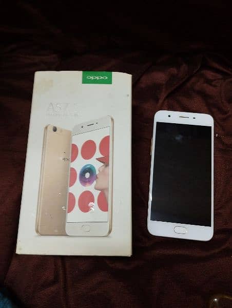 oppo A57 with box & back cover 5