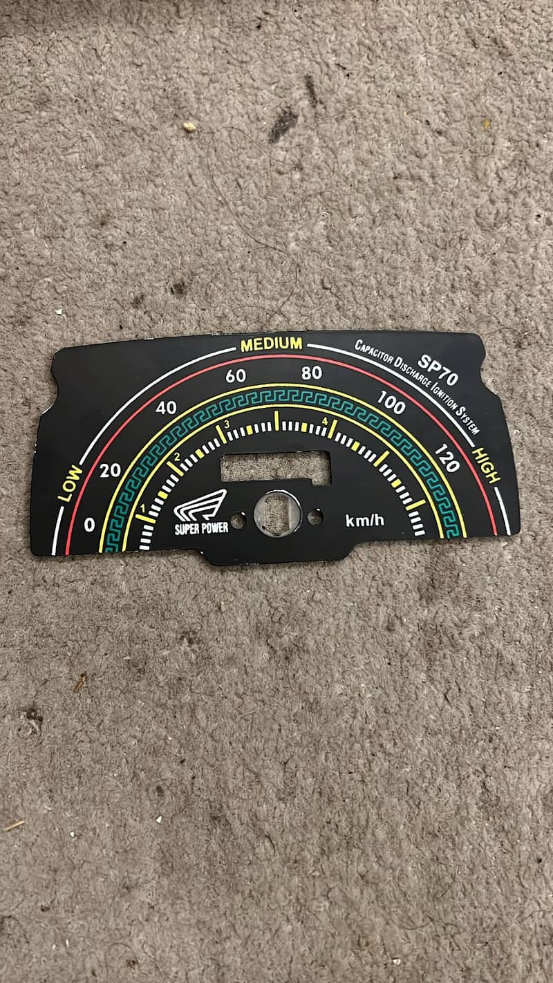 Honda 125 Speedometer Dial Plate 70 Meter Dials Quantity Available 9