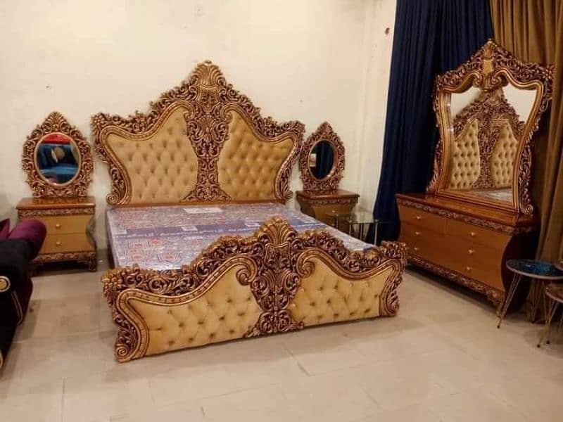 bed set/side table /dressing /wardrobes/showcase/almari/wooden bed 10