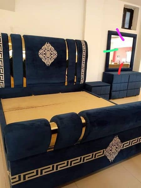 bed set/side table /dressing /wardrobes/showcase/almari/wooden bed 12