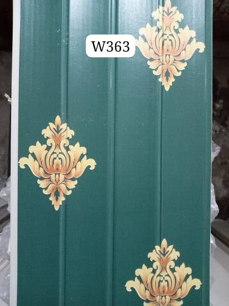 wallpaper hole sale PVC panal fluted panal galas paper 6