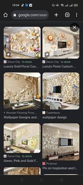 wallpaper hole sale PVC panal fluted panal galas paper 9