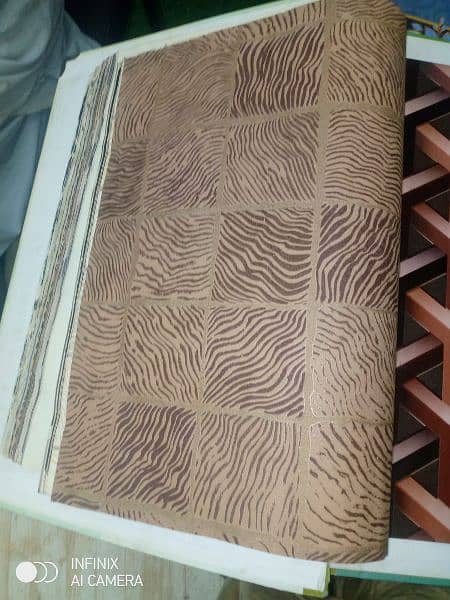 wallpaper hole sale PVC panal fluted panal galas paper 13