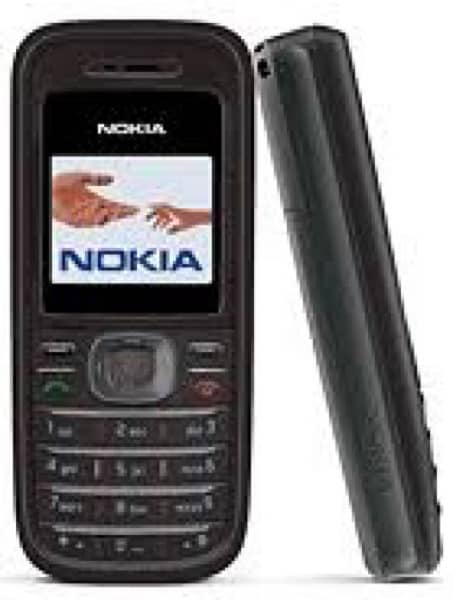 Nokia 1208 Box Pack Mobile Black Colour Dubai Made Mobile 1