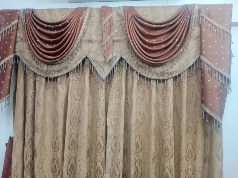 Fancy curtains for 2 door 1