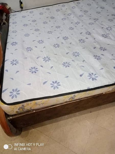 bed with mattress good condition 1