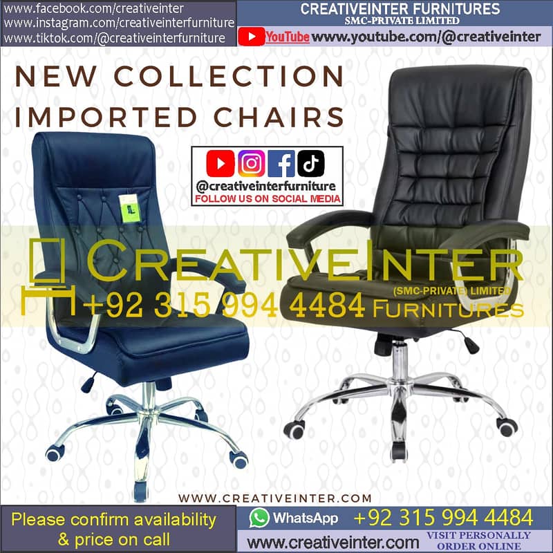 Office chair table Executive Mesh Reception Desk Staff Visitor Manager 9