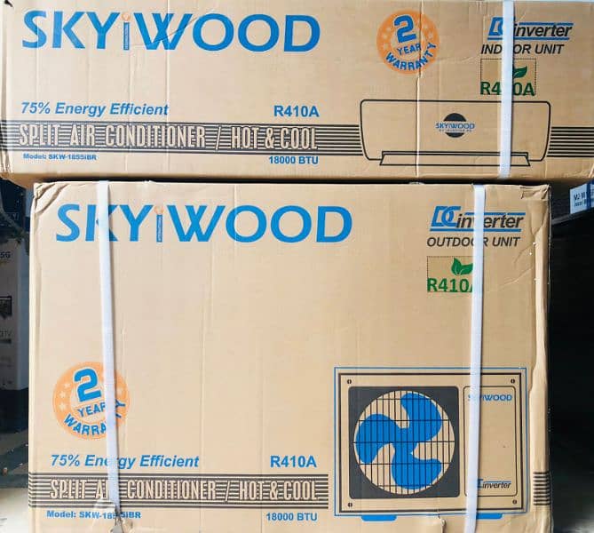 SKYIWOOD SPLIT IMPORTED AC ENERGY SAVER DC INVERTER HEAT AND COOL 1.5 1