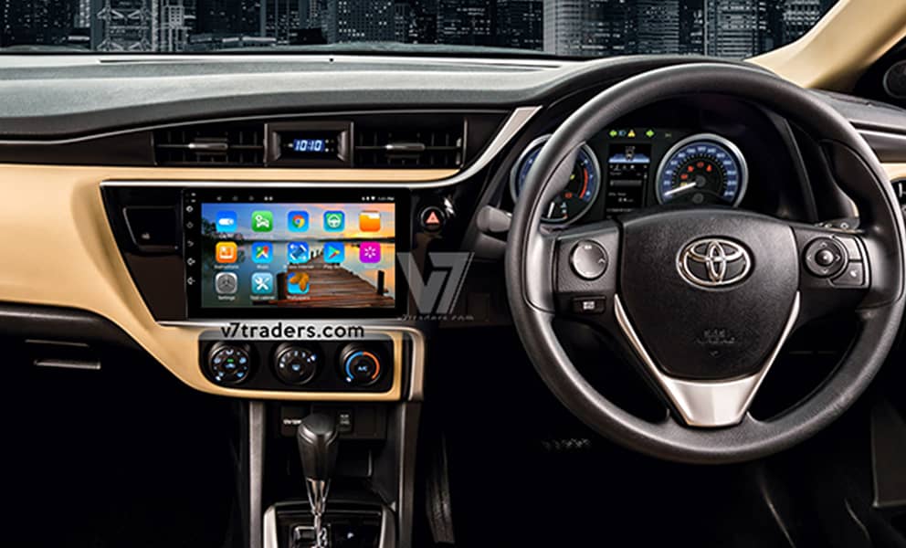 V7 TOYOTA COROLLA 2018-23 Car ANDROID LCD LED Panel GPS Navigation 1