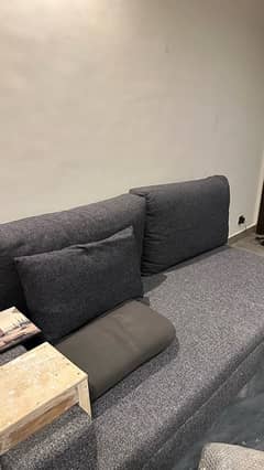 Grey Jute Sofa