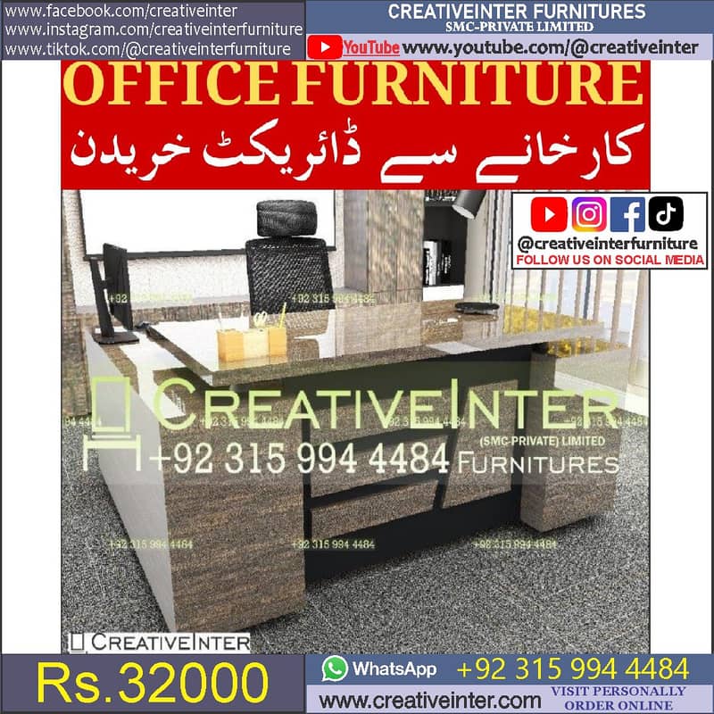 Office table staff laptop computer chair sofa working desk workstation 10