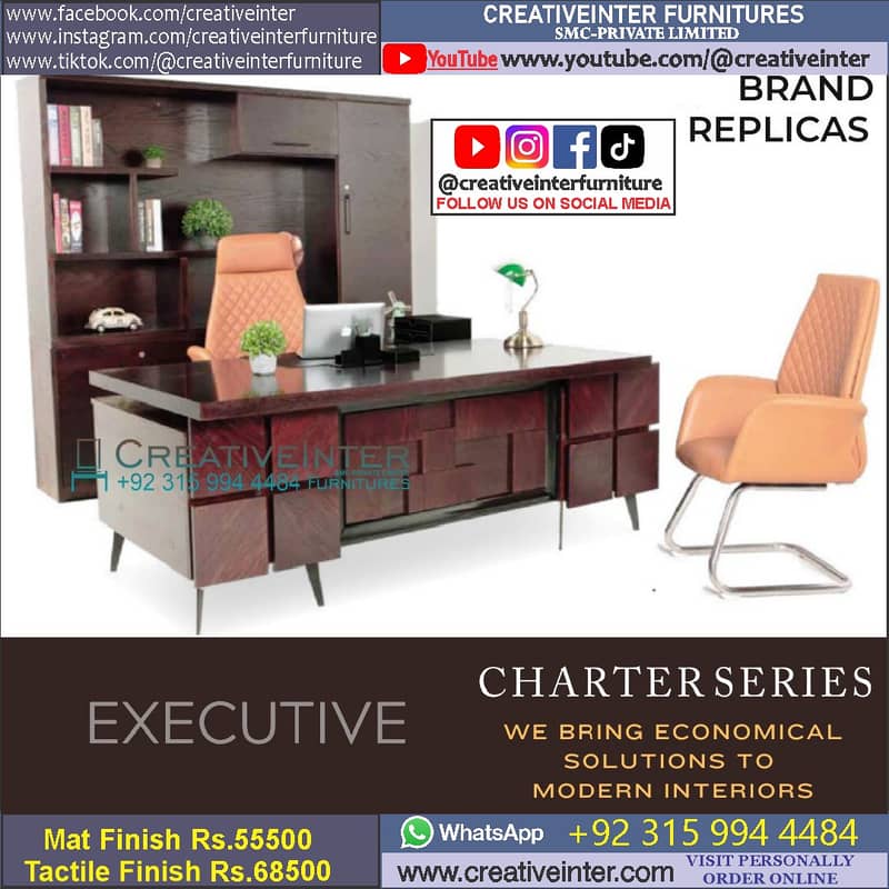 Office Chair CEO Staff Visiter Table Sofa Executive Study Workstaion 5