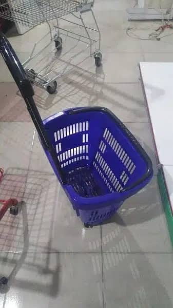 Use Rack Use Mart Rack Iron Rak Wall Shelf Gondola Rack Trolley Basket 9