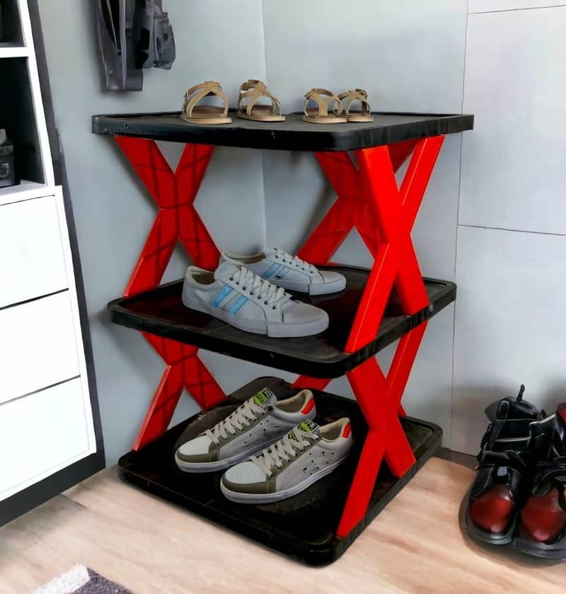 The Easy-to-Assemble 2-Layer Plastic Shoe Cabinets for Any Room 0