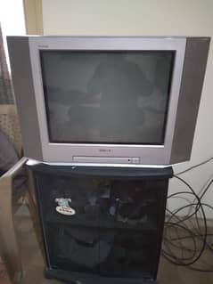 TV with Trolly for sale. 0332 8285398 0