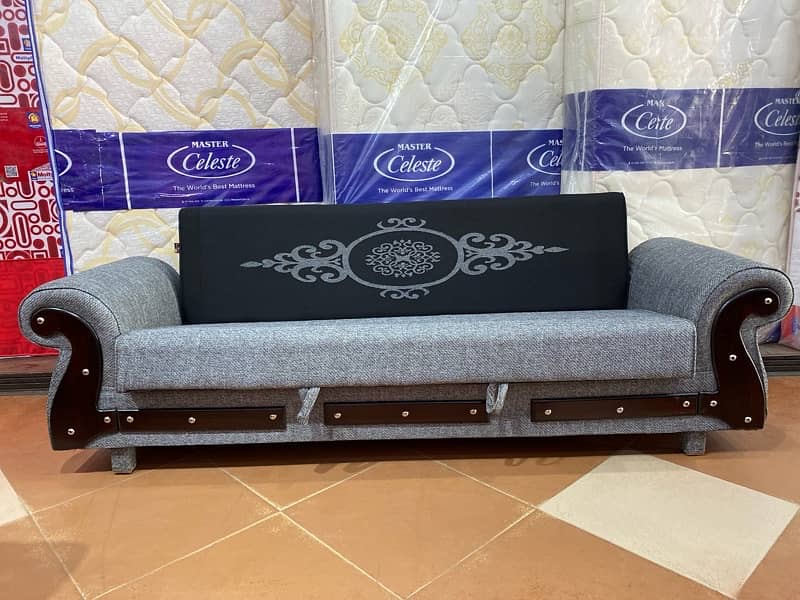 sofa cum bed (2in1)(sofa +bed)(Molty foam )(10 years warranty ) 9