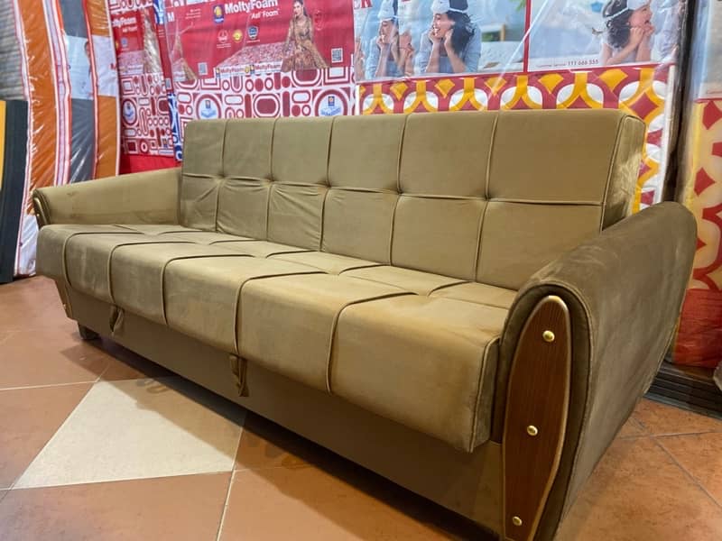 sofa cum bed (2in1)(sofa +bed)(Molty foam )(10 years warranty ) 16