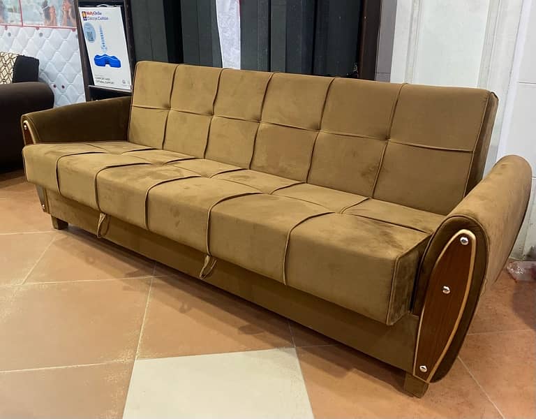 sofa cum bed (2in1)(sofa +bed)(Molty foam )(10 years warranty ) 9