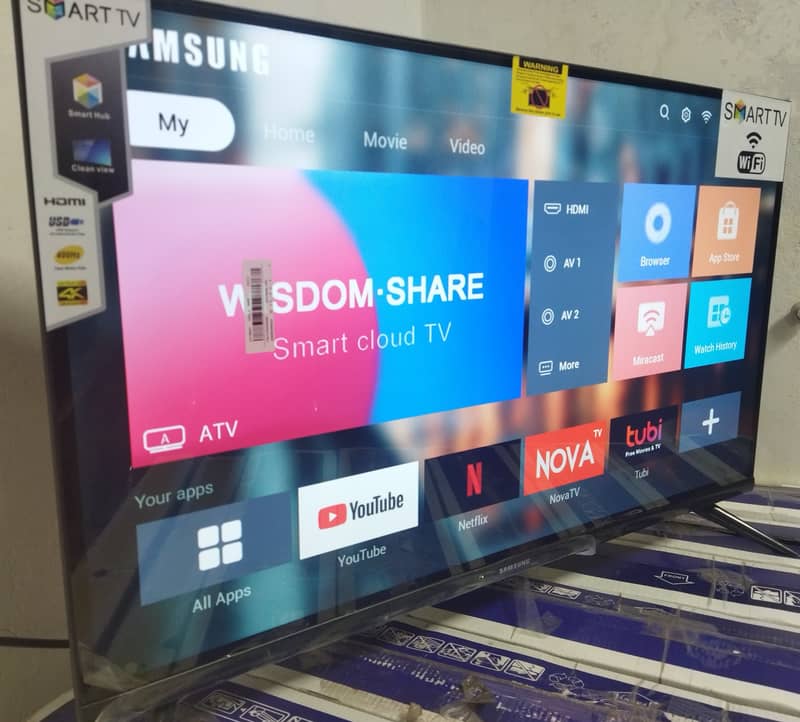 SAMSUNG LED TV 32 INCH SMART WIFI LED 32" INCH LED MALAYSIAN LCD UHD 0