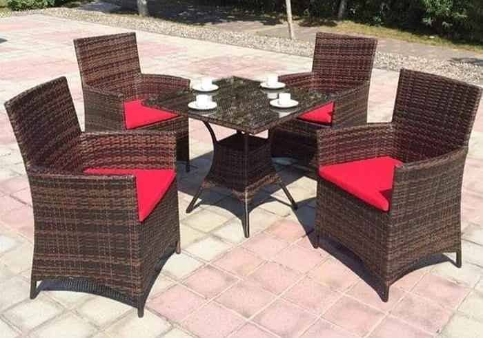 Outdoor patio garden furniture lahore, rattan cafe restaurant chairs 5