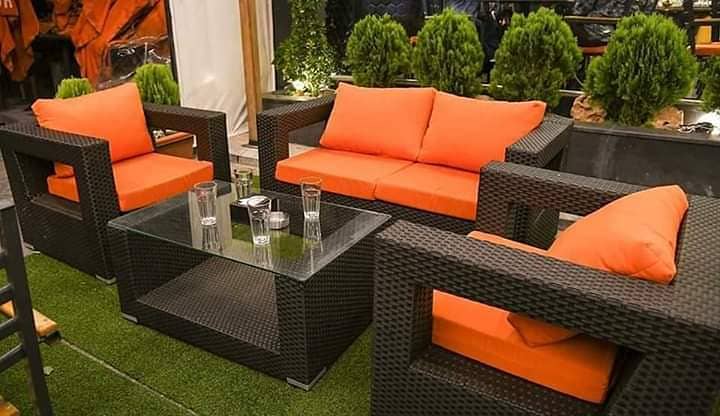 Outdoor Patio Lawn Garden sofas set, rattan furniture 2, 3 seater 2