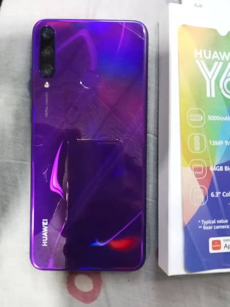 Huawei y6p contact 03224156200 64gb 3gb PTA approved condition 10/10 1