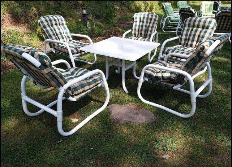 Miami garden and Lawn chairs, Outdoor patio furniture, PVC Plastic 4