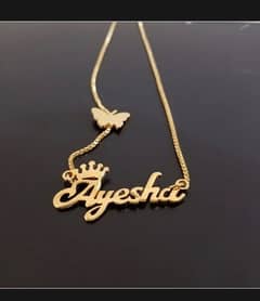 Customized Ayesha name locket for women/girls all name and design hai