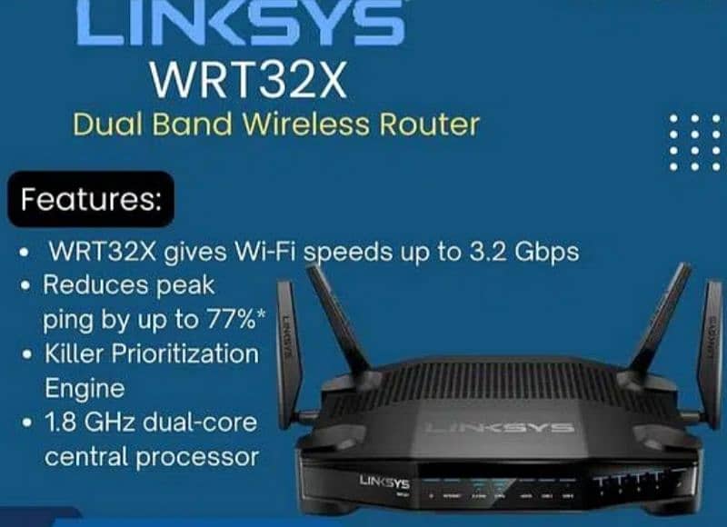 Linksys WRT32X Dual Band Router 12