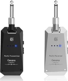 Getaria Wireless Guitar Transmitter Receiver Set, 5.8GH 4 Channel 250.