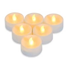 6Pcs Flameless Candles Operated LED Tea Lights Candles 0