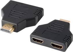 J&D HDMI to Dual HDMI Adapter (2 Pack), Gold Plate