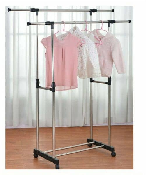 double pole cloth rack ( cloth stand ) 0